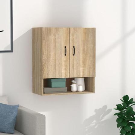 Vidaxl Väggskåp Sonoma-ek 60x31x70 Cm Konstruerat Trä Brun