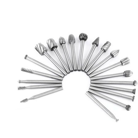 Højhastighedsstål roterende file Træskærer Rasp Sæt til elværktøj 20 stk