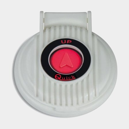 Pedal de pie (arriba) Quick, Ø77/84 mm, blanco