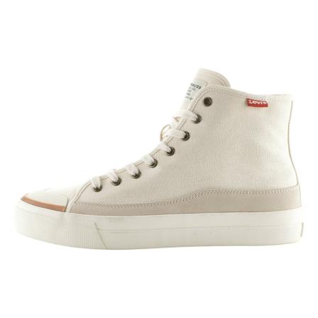 Levi's Square High Sneakers , Beige , Heren , Maat: 41 EU