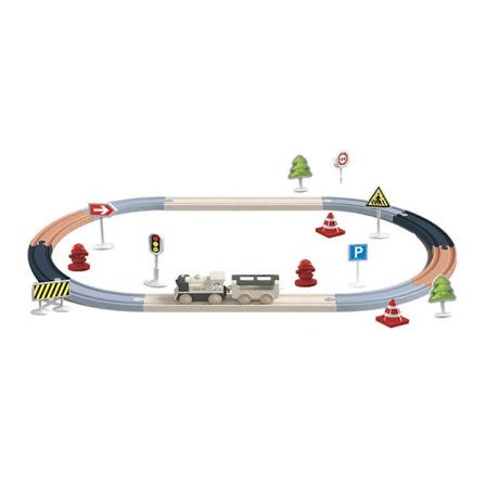 Pussel Tågspår Set Järnväg Pussel Lekset DIY Montera Rolig Förskola Pedagogisk Leksak för Födelsedagspresenter Pojkar Flickor Barn[D]