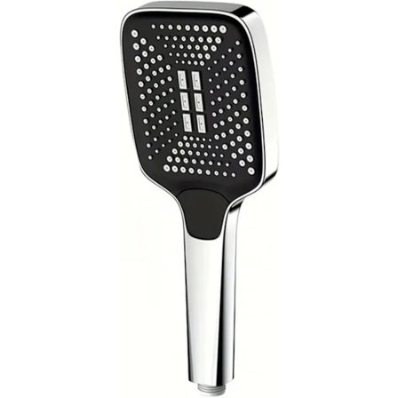 Högflödes Duschhuvud 4 Justerbara Lägen Högtryck Vattenbesparande Duschhuvud Duschblandare Badrumstillbehör Silver