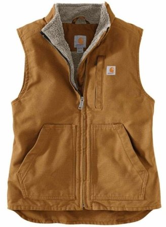 Carhartt Workwear W's Sherpa Lined Mock Neck Vest Carhartt Brown