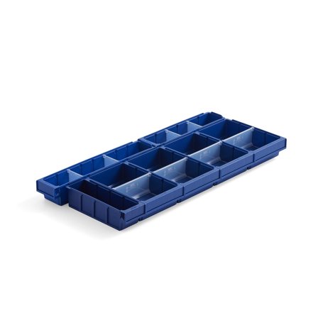 Schubladeneinsatz für Schublade MIX, passend für offene Endrahmen, T 400 mm