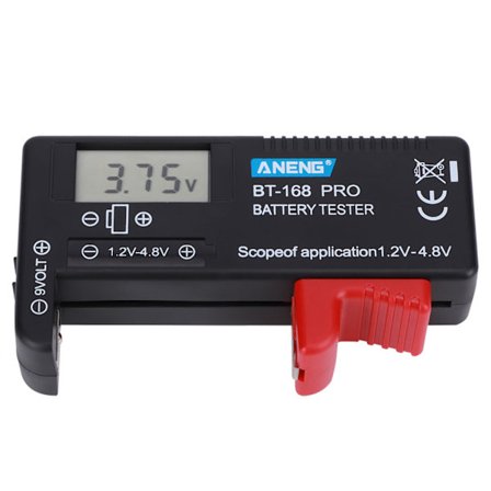 BT‐168PRO Digital LCD Batteritester 1.2V‐4.8V Batterisjekker for Små Batterier Knappcelle