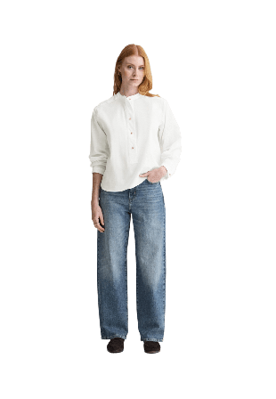 Newhouse Nova Wide Cut Denim Jeans Dam Blå 36
