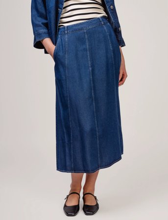 Ivo Nikkolo Woven Skirt, Sency - Blue - 34
