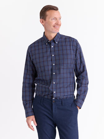 MATCH - Tyin skjorte - Alvo - Str. XL - Herre - Skjorter - Blå - 100% bomull