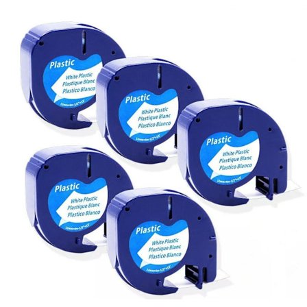 Mærkatape / Mærkebånd Refill til Dymo – 12mm 5-pak