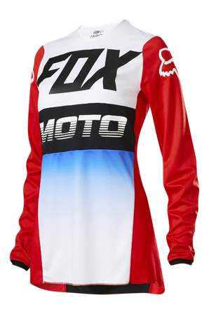 Maglia Cross Donna FOX Racing 180 Fyce Blu-Rosso 2XL