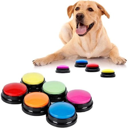 4-pak Talende Knapper til Hund & Kat, Hundetræning