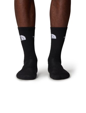 The North Face Multi Sport Cush Crew Sock 3P - Black - 38-40