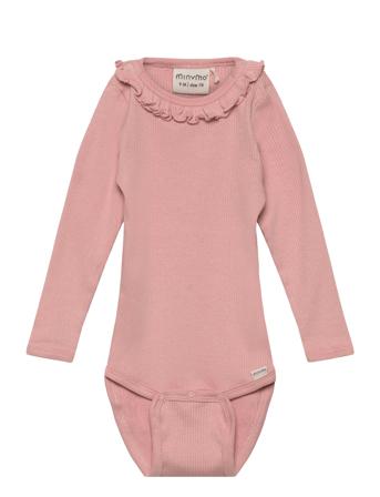 Body Ls Rib Pink Minymo