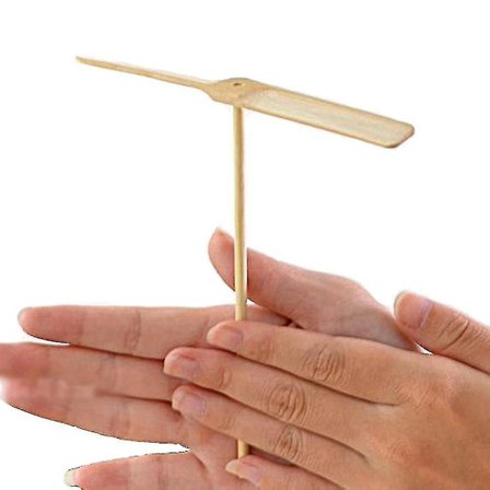 10 stk. Bambus Dragonfly Flyvende Legetøj Håndgnid Propeller