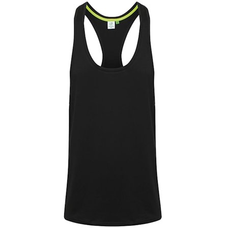 Tombo Mens Muscle Vest 2XL Svart