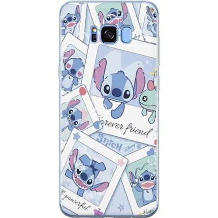 Yhteensopiva Puhelinkuori Samsung Galaxy S8 Unelmoivat pilvet vaaleanpunaisina, lila ja sinisen sävyissä, kimaltelevine tähtineen ja pehmeän satumaise