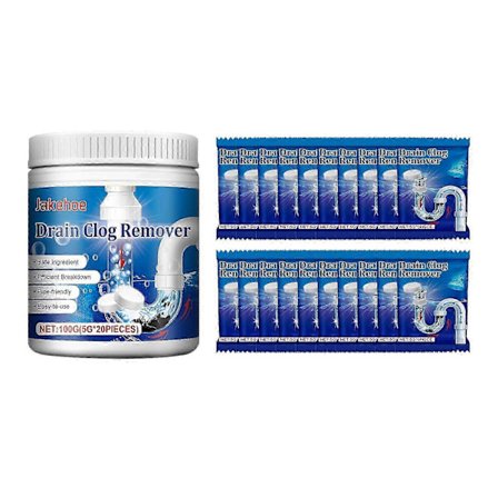 Rensetabletter for rør, toalettavløp, anti-tette flekker, rengjøring, luktfjernende væske, toalettavløpsåpner, deodorant, anti-tett