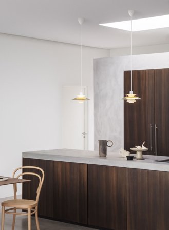 PH 5 mini taklampe Ø30 - messing