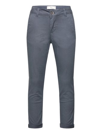 Mango Plain Chino Trousers - Blue - 7