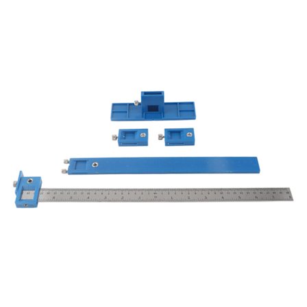 Skapbeslag Jig Bærbar Justerbar Boreguide Hullplassering for Skuff Dørhåndtak