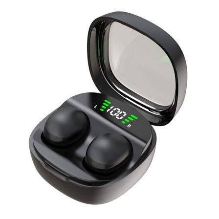 Langattomat kuulokkeet korvakuulokkeet HiFi-stereoäänellä Bluetooth - Sleep HD Bass Sound - Musta