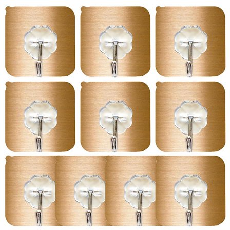 Selvklæbende krog til ophængning af tunge ting, selvklæbende krog, vandtæt, transparent nøglekrog