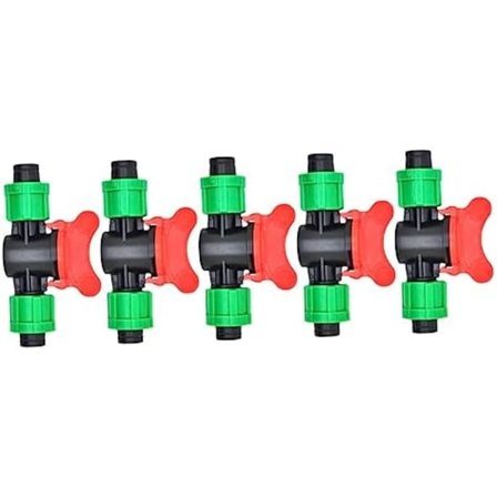 5 kpl Vihreä Venttiili 16mm Puutarha Letkun Liitäntä 1/2 Venttiilit Letkun Yhdistys Tippa Suora Venttiili Kaksoisnuppi Ulkoilma Tippa