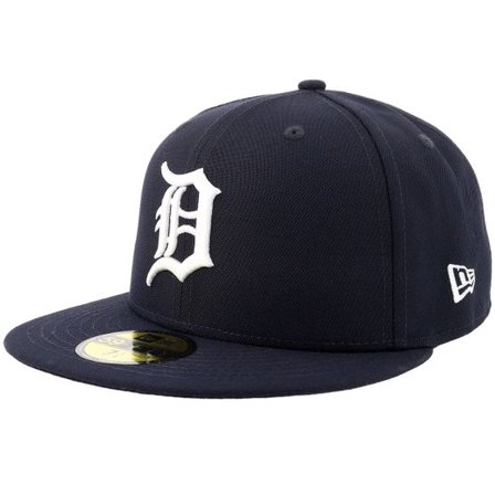 New Era - MLB Blå fitted Keps - Detroit Tigers Authentic On-Field 59FIFTY Navy Fitted @ Hatstore