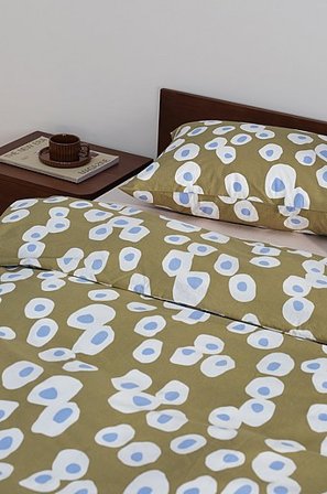 Jotex - Påslakanset Enkelsäng Ekologisk Khakigrön OVO - Köp Enkelsäng hos Jotex