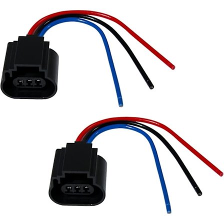 9008 H13 Hunnkontakt Plugg Ledningsnett Adapterkontakt For H13ll Frontlykter Lamper Pærer (2stk/pk) [DM]