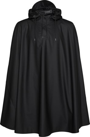 Rains Cape Unisex rain jackets Black M