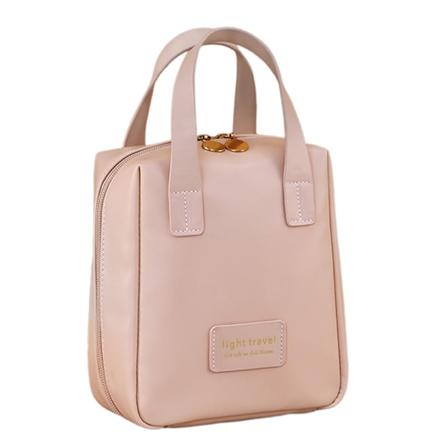 2024 Ny Premium Makeup Väska för Kvinnor, Stor Kapacitet Vattentät Bärbar Resa Makeup Väska Organizer med Avdelare och Handtag (Rosa) Pink