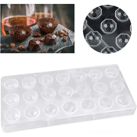 21-håls Chokladform, DIY Transparent Form, DIY Choklad