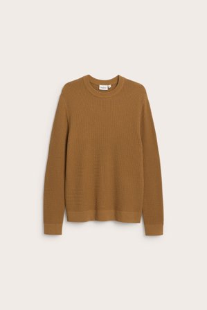 Kappahl | Sweter z dzianiny o wyraźnej strukturze | Brązowy