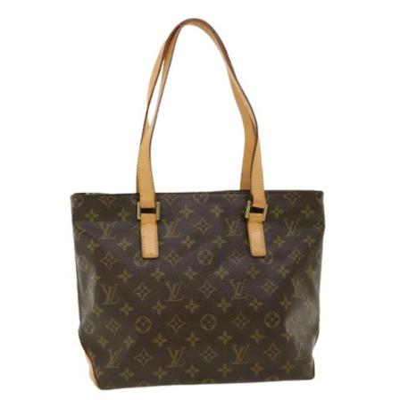 Louis Vuitton Vintage, Pre-owned Cabas Piano Monogram Tote Bag Bruin, Dames, Maat:ONE Size,leer