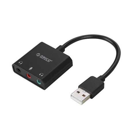 USB Ekstern Lydkort Mikrofon Øretelefon Adapter Uavhengig Lydkort for Bærbar PC Stasjonær