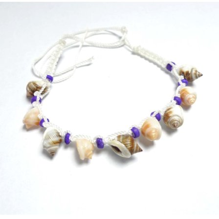 Ankelband/Armband snäckor 25-32cm