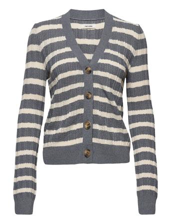 Loretta Cardigan Strikket Trøje Cardigan Blå Nué Notes