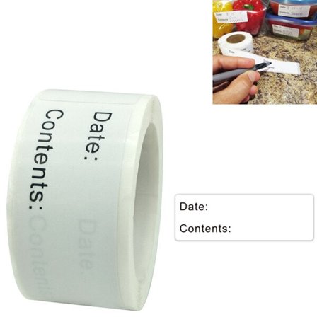 Självhäftande Frysetiketter för Matlådor