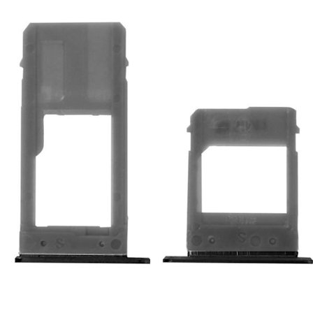 SIM + Micro-SD støtte skuffe - AVIZAR - Samsung Galaxy A5 2017 - Sort - 10 g - Original erstatning