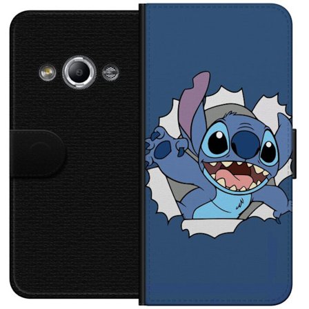 Yhteensopiva Lompakkokotelo Samsung Galaxy Xcover 3 Stitch Disney sininen hahmo Lilo ja Stitch hahmo söpö piirros kawaii juliste hauska sininen avar