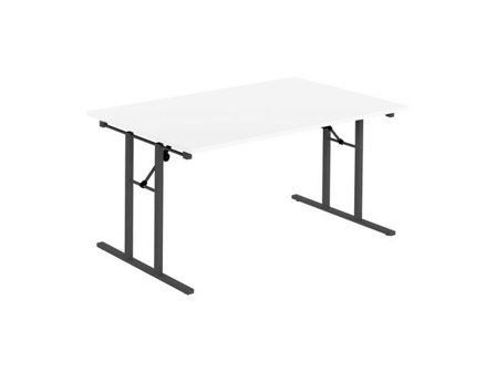 deNord Design Fällbord 1600x800x730x25 vit/svart - Lyreco - Kontorsmöbler och inredning - Bord och hurtsar - Fällbord
