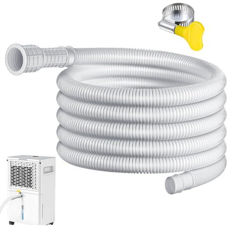 15-25mm fleksibel kondensslange for split-type klimaanlegg, 1,5 meter lang - med klemmer - klimaanleggtilbehør