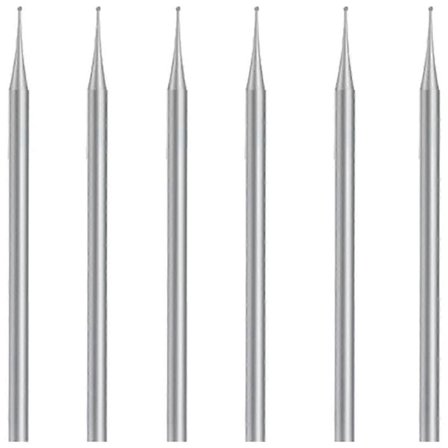 6 st Ballslipset, 3/32 tum Sfärfräsar Smyckesgraveringsbitar (1mm)