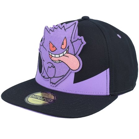 Difuzed - Schwarz snapback Cap - Pokémon Gengar Novelty Cap Black Snapback @ Hatstore