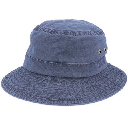 Stetson - Blå bucket Hat - Delave Organic Cotton Navy Bucket @ Hatstore