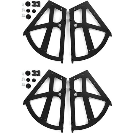 4 stk sett - Sammenleggbare hengsler tilbehør for skoskap og skuffemøbler
