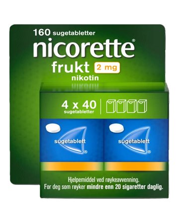 Nicorette 2 mg sugetabletter mint 2x40 stk