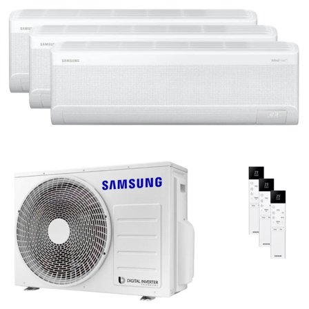 Condizionatore Samsung Windfree Avant S2 trial split 7000+9000+9000 BTU inverter A++ wifi unità esterna 5.2 kW