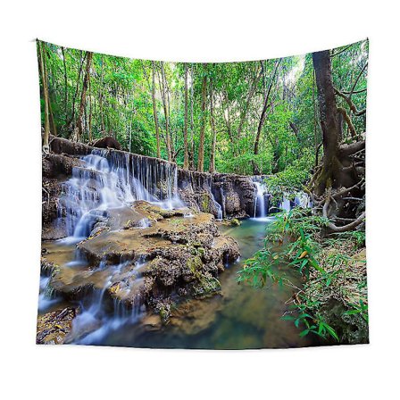 Vægtæppe 150x200cm Grønt Brunt Mønster